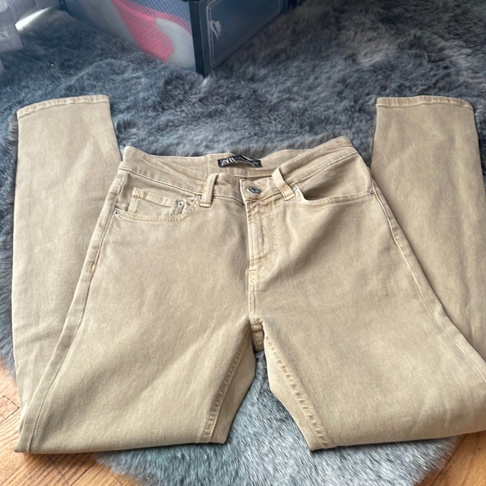 Zara tan jeans 30x30 slim stretch